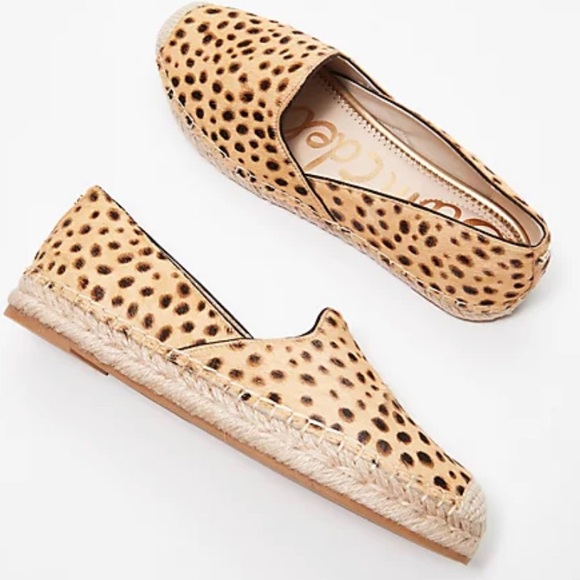 New Sam Edelman Animal Print Espadrilles - Picture 2 of 6